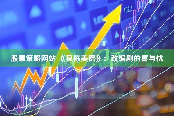 股票策略网站 《良陈美锦》：改编剧的喜与忧